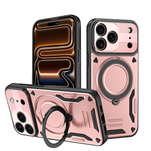 Armor Rotating Magnetic Ring Holder Case For iPhone 17 Air 16 15 14 13 12 11 Plus Pro Max For Magsafe Military Shockproof Cover
