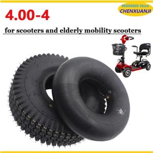 Tram 4.00-4 Elderly Four Wheel Three Wheel Electric Scooter Tire Disabled Car 400-4 Outer Tire Inner Tube Accessories