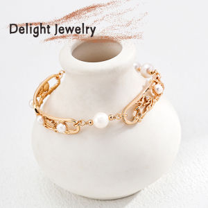 New Chinese Style 925 Silver Bracelet For Woman 18K Gold Real Pearl Earrings Elegant Jewelry SK Jewellery Birthday Gift