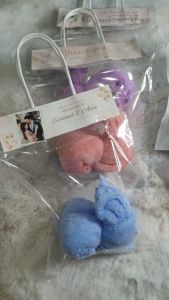 Doorgift/Hantaran Kahwin/Hadiah Kahwin/Tunang/Hari Jadi/Event - Tuala Arnad Comel/Rabbit towel with plastic bag