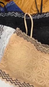 MC BR924 BRA BH BRUKAT RENDA - BRA SPORT WANITA TANPA KAWAT MOTIF BUNGA COD