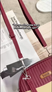 AQILALOVA Meera Dompet Wanita Muat HP anti air Free Tali Panjang