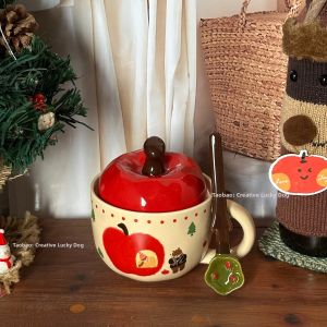 Cute Apple Patterned Ceramic Mug