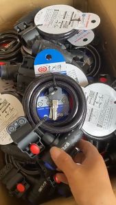 FX LOCKS - TaffGUARD Kunci Gembok Sepeda Anti Maling Cable Coil Lock Stainless Steel - TY588YZ - KUAT - TAHAN LAMA