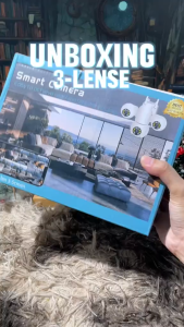 V380 PRO Outdoor WiFi CCTV Camera 15MP Full HD Triple Lens Waterproof IP66 Night Vision Motion Detection Auto Tracking Two Way Audio 360 Pan 90 Tilt Smart Security Camera Remote Monitoring for Home