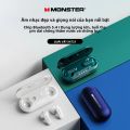 Monster XKT25 Tai Nghe Bluetooth Không Dây Tai Nghe Chơi Game Âm Thanh Nổi Hifi Giảm Tiếng Ồn Tai Nghe Nhét Tai Thể Thao Có Mic. 