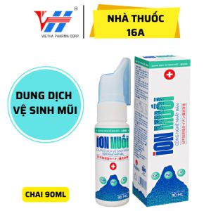 DUNG DỊCH VỆ SINH XỊT MŨI ION MUỐI - MIỄN PHÍ VẬN CHUYỂN - CÔNG NGHỆ NHẬT BẢN FUJIWA - GIÚP SẠCH SÂU VỆ SINH MŨI - CHAI 90ML