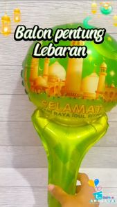 Balon foil idul fitri / balon pentung lebaran / balon souvenir lebaran