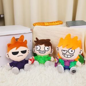 Fast shipping 25-30cm Eddsworld Makeship Anime Plush Cartoon Edd Doll Indoor Home Decoration Soft Stuffed PP Cotton Toys for Fans Gift