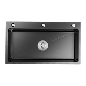 MEICHUWUYU | Single Large Basin Kitchen Sink Stainless Steel Nano-treated