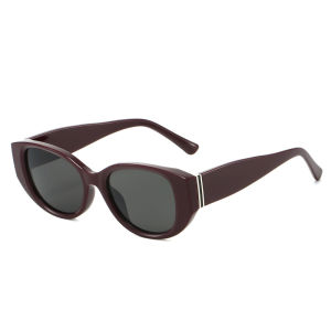 JN IMPRESSION Korean style personality new European and American versatile brown sunglasses celebrity network celebrity same style high-end anti-ultraviolet sunglasses