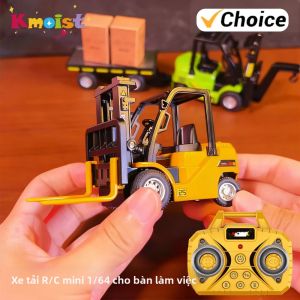 Xe Điều Khiển Từ Xa Mô Hình Xe Nâng Mini Hợp Kim Tỷ Lệ 1/64 Đồ Chơi Kỹ Thuật Mô Phỏng Dành Cho Bé Trai Và Trẻ Em