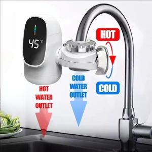 YESPERY Instant Electric Hot Water Faucet with Digital Display Fast Heating Electric Heater Faucet for Kitchen Sink Bathroom