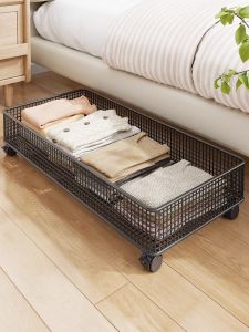 ช่องเก็บของแบบลากจากด้านล่างของเตียง ชั้นวางของแบบเคลื่อนที่ กล่องเก็บของแบบแบน กล่องเก็บของสำหรับโซฟา ชั้นวางของสำหรับเก็บของเล่น