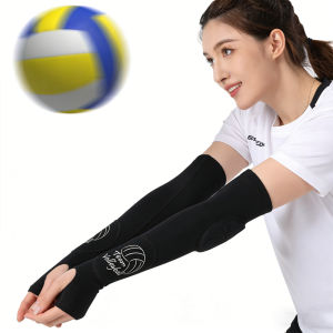 Elastic Volleyball Arm Guards with Finger Sleeves - Enhanced Impact Resistance for Elbow/Wrist & Ball Bounce Protection