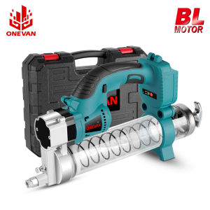 ONEVAN 10000PSL 689Bar Brushless Electric Car Grease Machine Cordless High Pressure Car Lubricating Oil Tool Car Maintenance Power Tool