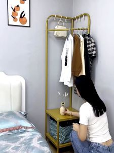 2 Layer Corner Coat Rack Corner Rack Wardrobe Bedroom Simple Corner Hanging Storage Space Saver Storage Rack