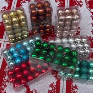 Trái Châu Quả Châu Noel 4cm Trang Trí Giáng sinhTreo Cây Thông Noel