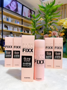 Xịt Khoá Makeup Cho Lớp Nền Căng Bóng Mịn Lì Fixx All Day Tight Make Up Setting Hồng Nhạt