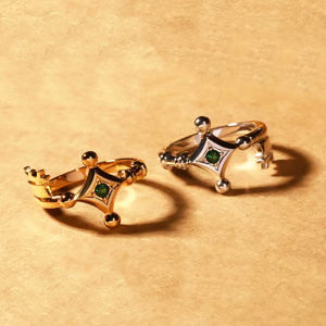 Anime Attack on Titan Ring Shingeki No Kyojin Eren Key Metal Couple Ring Cosplay Fashion Accessory