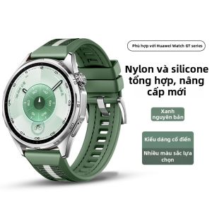 YOURSTAR | Dây Đeo Tương Thích Huawei Smartwatches Dệt Phối Hợp và Silicon