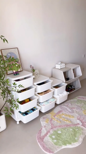 Tủ đa năng tủ đựng quần áo đồ dùng đồ chơi cho bé Babyviva có bánh xe di chuyển linh hoạt
