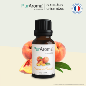 (Chai Lớn) Tinh dầu HƯƠNG ĐÀO nguyên chất PurAroma by IMMORTEL - Chính hãng Pháp