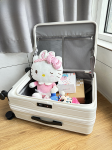 Expandable Multi-Functional Large Capacity 20 Inch Womens Carry-On Suitcase 24 Inch Mens Travel Suitcase Side Open Cover