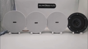 5.25 Inch Bluetooth Frameless Active Coaxial Ceiling Speaker 4PCS Built In Class D Digital Power Smart Home Audio Music Palyer