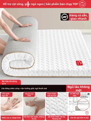 JIFANPAUL | Nệm Latex Cao Su Non 5CM 180x200 Cho Phòng Ngủ Ký Túc Xá & Phòng Trọ