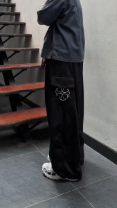 Meentut Apparel Baggy Fleece Balon Pants Motif Campuran Celana Panjang Cargo Balon Terlaris