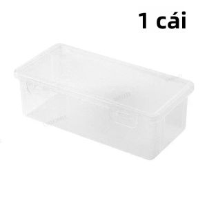 1-6 Chiếc Hộp Đựng Bút Chì Trong Suốt Dung Tích Lớn PP Có Thể Xếp Chồng Lên Nhau Hộp Sắp Xếp Lưu Trữ Cho Đồ Dùng Văn Phòng Trường Học Sử Dụng 19x9x6cm
