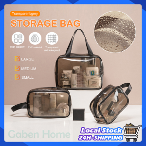 Travel Toiletries Storage Bag 3 Size PVC Transparent Cosmetics Bags Waterproof Makeup Wash Bags Bathroom Organizer Bag