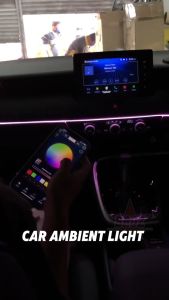 Car Ambient Light Interior Dream Color RGB Breathe Door Decoration LED Acrylic Strip App Control 6 in 1 18 in 1 22 in 1