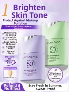 Lucenbase | Concealer Brightening Whitening Sunscreen Primer Isolation Cream Purple