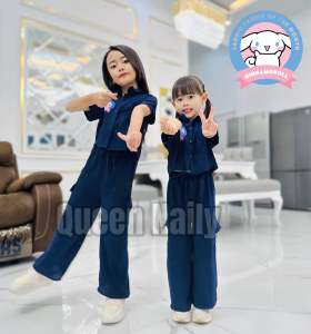 Setelan CARGO CINNAMOROLL Anak Perempuan 2-12 tahun bahan Crincle Airflow CEY Premium 2024 KARGO