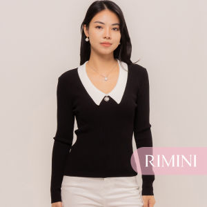 RIMINI - Atasan Wanita Berlengan Panjang Knit Long Sleeves Size XS-XL - Evelune Top CC10024