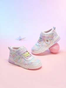 TARANIS | Girls Autumn/Spring Slip-resistant Soft Sole Color Block High-cut Casual Sports Shoes