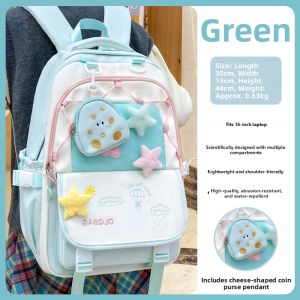 JIFANPAUL | Fashion Student Backpack Large Capacity 3-Piece Set