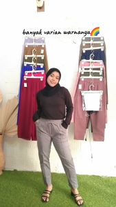 NHM Celana Panjang wanita Liona Doty Pants Basic Pants Liona