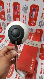 Spion kanan kiri bisa pakai Mirror comp Scoopy eSP K93 (2017 - 2020) warna putih oroginal Honda 88211K93N00ZG