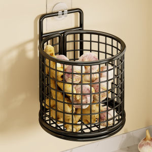 ciiemen | Multifunctional Wall Mounted Garlic Ginger Scallion Storage Box