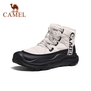 Cameljeans Mens Shoes Winter New Style Fleece-lined Thick Cotton Shoes Warm Thick-soled Snow Boots