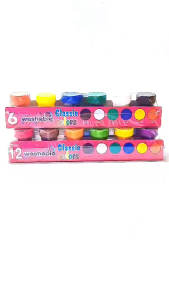 DAILYGO Color poster paints 6 color 12color washable paint school supplies