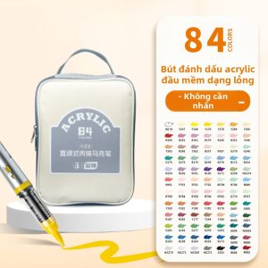 Zeejou | Bút Dạ Kẻ Mềm Không Thấm Nước 120 Màu