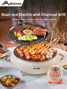 BSWOLF | Indoor Heating Cooking & Grilling Set electric tea and grill stove