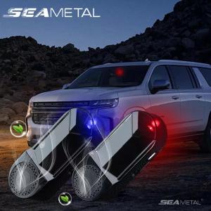 SEAMETAL Car Aromatherapy Wireless Security LED Highbrightness Alarm Lamp Using Solar Energy Anti-Theft Warning Light