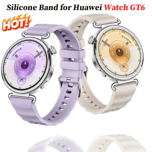 18mm Silicone Band for Huawei Watch GT6 Sport Strap Metal Buckle Correa for Huawei Band GT6 Smartwatch Replacement Bracelet