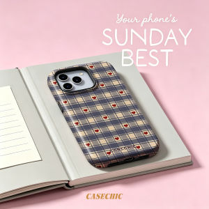 Potdemiel | Black White Retro Flower For Case For iPhone 17 16 15 14 Plus 13 Pro Max Shockproof Hard Cover CaseChic
