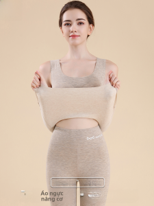 MiiOW | Áo khoác lông cừu không tay ấm áp cho nữ MiiOW Áo lót mùa thu đông không để lại dấu vết bằng lụa và sợi len Áo lót không cần mặc